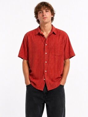 Vintage Original Droors Clothing (DC Shoes) - Plaid Short Sleeve Button Down XL